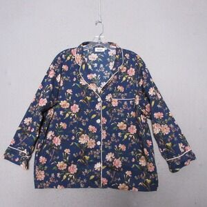 Sleepy Jones Mariana Top‎ Medium Floral Oversized Chest Pocket Coquette Boho